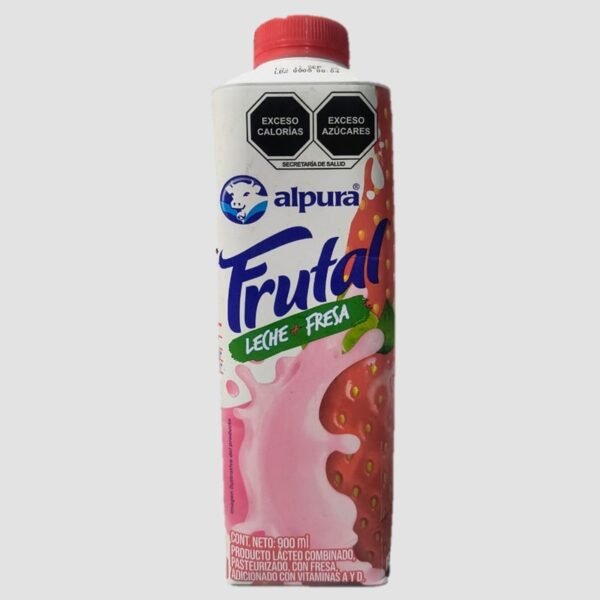Leche Alpura Frutal Fresa De 900ml