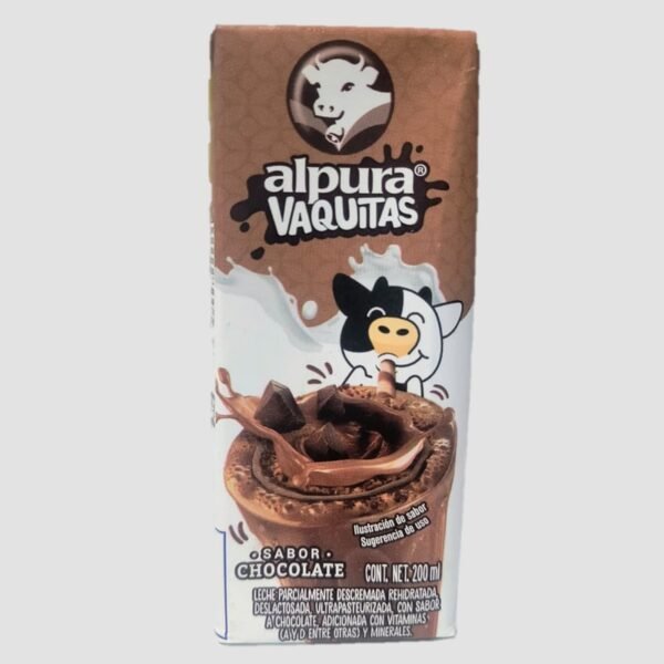 Leche Alpura Vaquitas Sabor Chocolate De 200ml