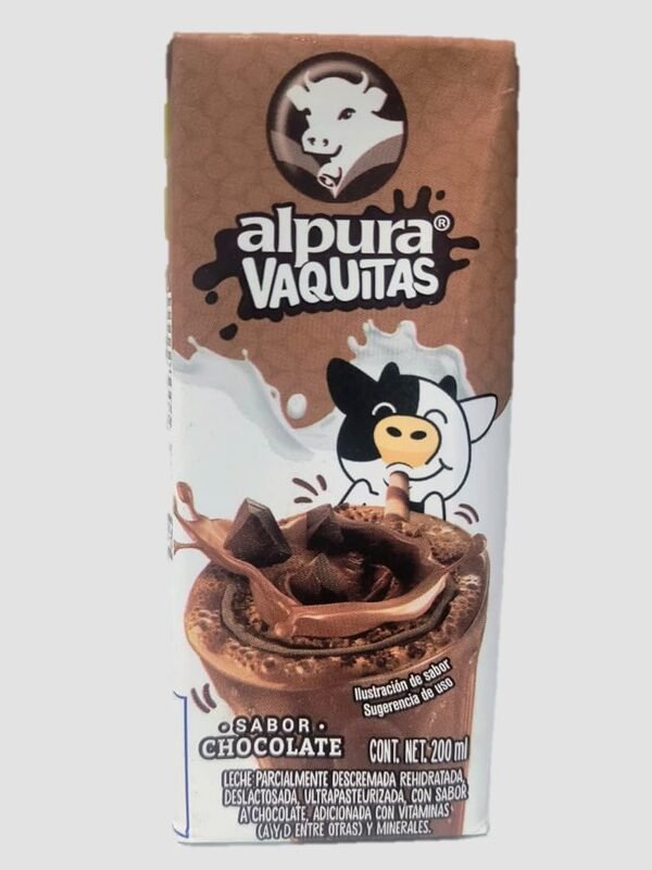 Leche Alpura Vaquitas Sabor Chocolate De 200ml