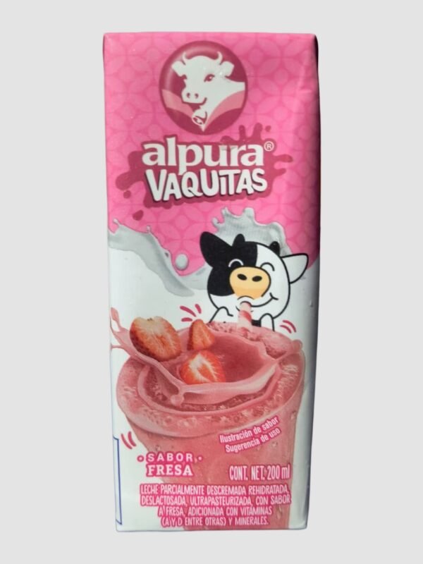 Leche De Fresa Alpura Vaquitas De 200ml