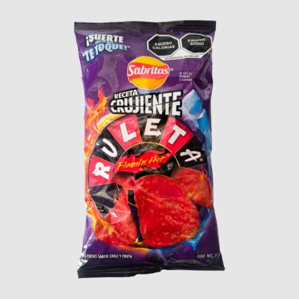 Receta Crujiente Ruleta Flamin Hot 57g