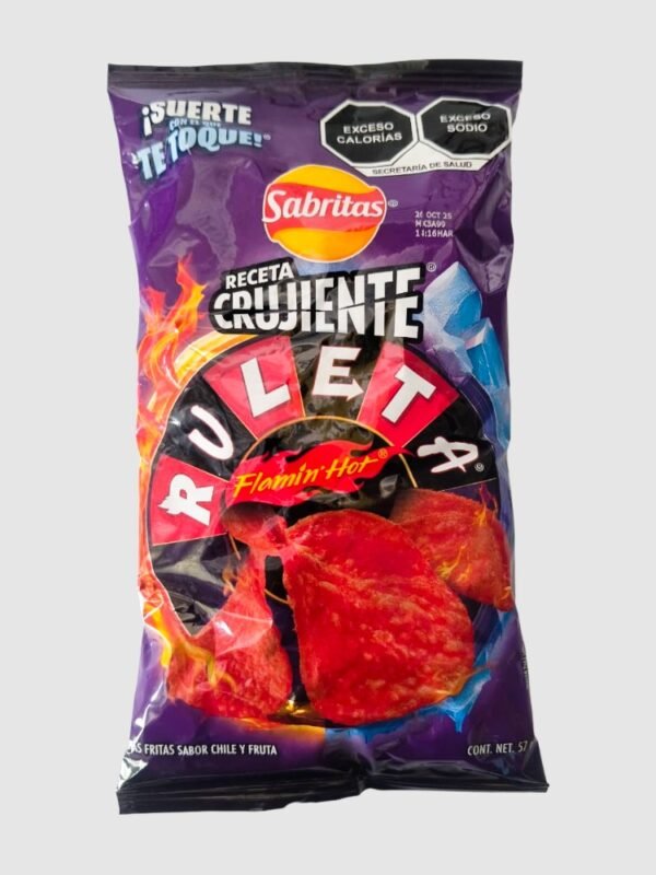 Receta Crujiente Ruleta Flamin Hot 57g