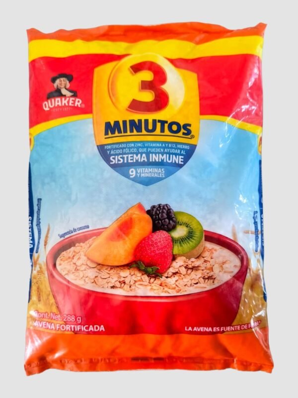 Avena Fortificada Quaker 3 Minutos 288g