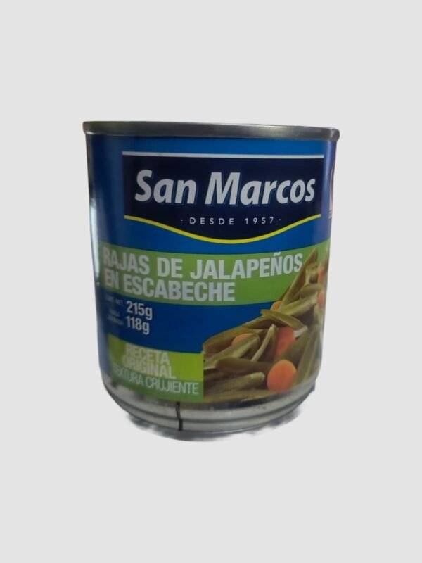 Chiles En Rajas en escabeche San Marcos De 215g