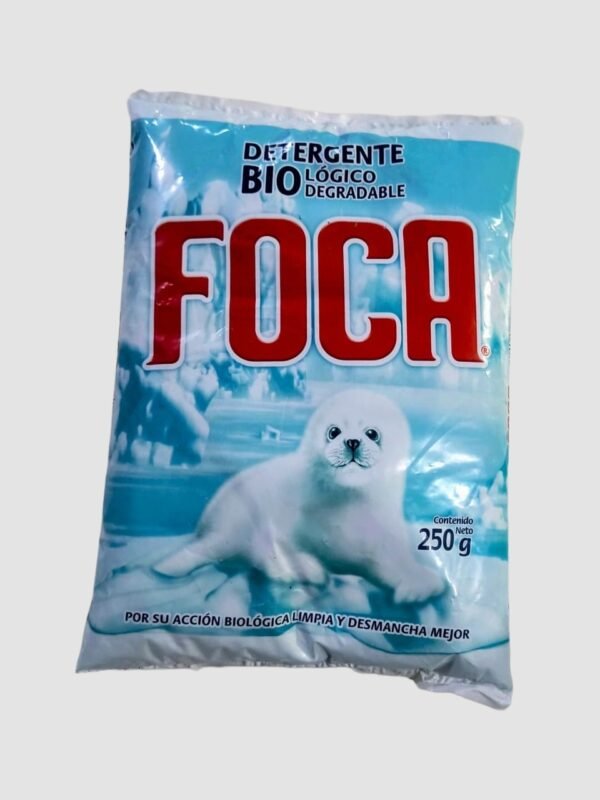 Detergente En Polvo Biológico Biodegradable Foca De 250g