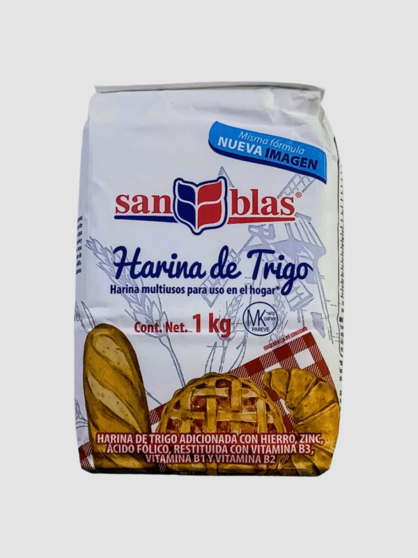 Harina De Trigo Multiusos Para El Uso En Hogar San Blas De 1kg