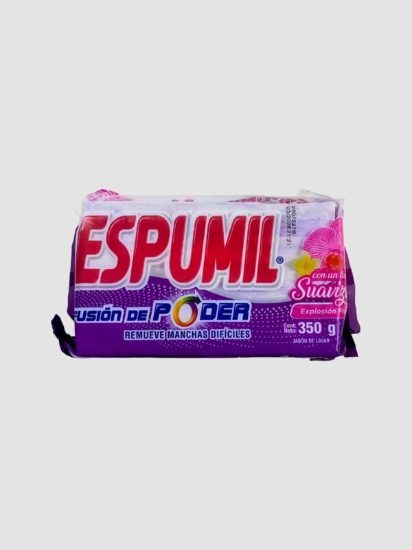 Jabon De Lavar Espumil Barra Con Un Toque De Suavizante Explosion Fragante De 350 G