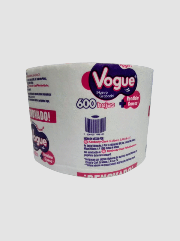 Papel Higienico Vogue De 600 Hojas